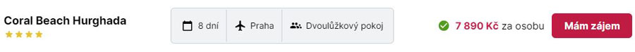 Zájezdy do hotelu Coral Beach v Hurghadě